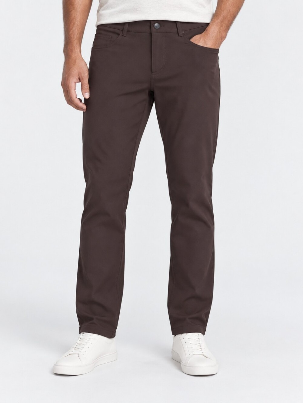 Vuori Meta Pants Men's 32 Brown Slim Fit 5 Pocket Performance Tech Travel V430L